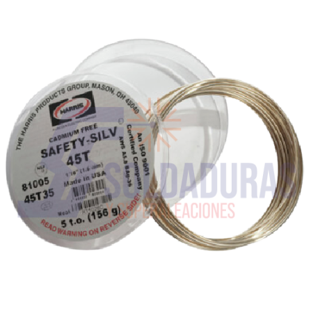 SOLDADURA SAFETY SILV 45T 1/16